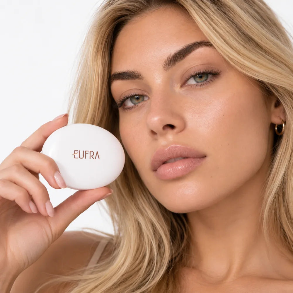 Model met het Eufra doosje